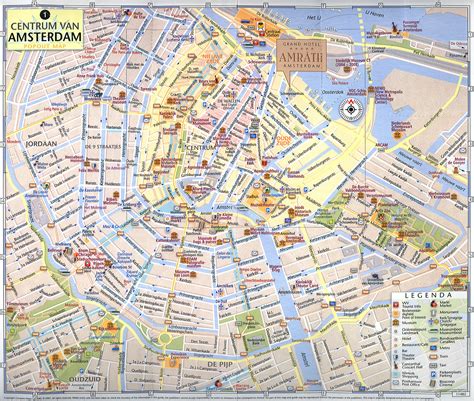 amsterdam centrum|map of amsterdam city centre.